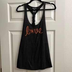Oregon State Beavers- Womens Glitter Logo Tank